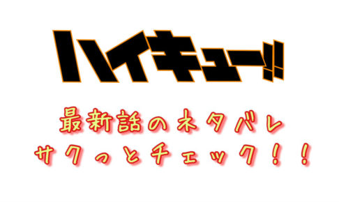 ハイキュー 第332話 最新話のネタバレ 感想 考察 赤葦の苦悩 青年漫画おすすめ100選 ジャンル別紹介で作品が見つけやすい